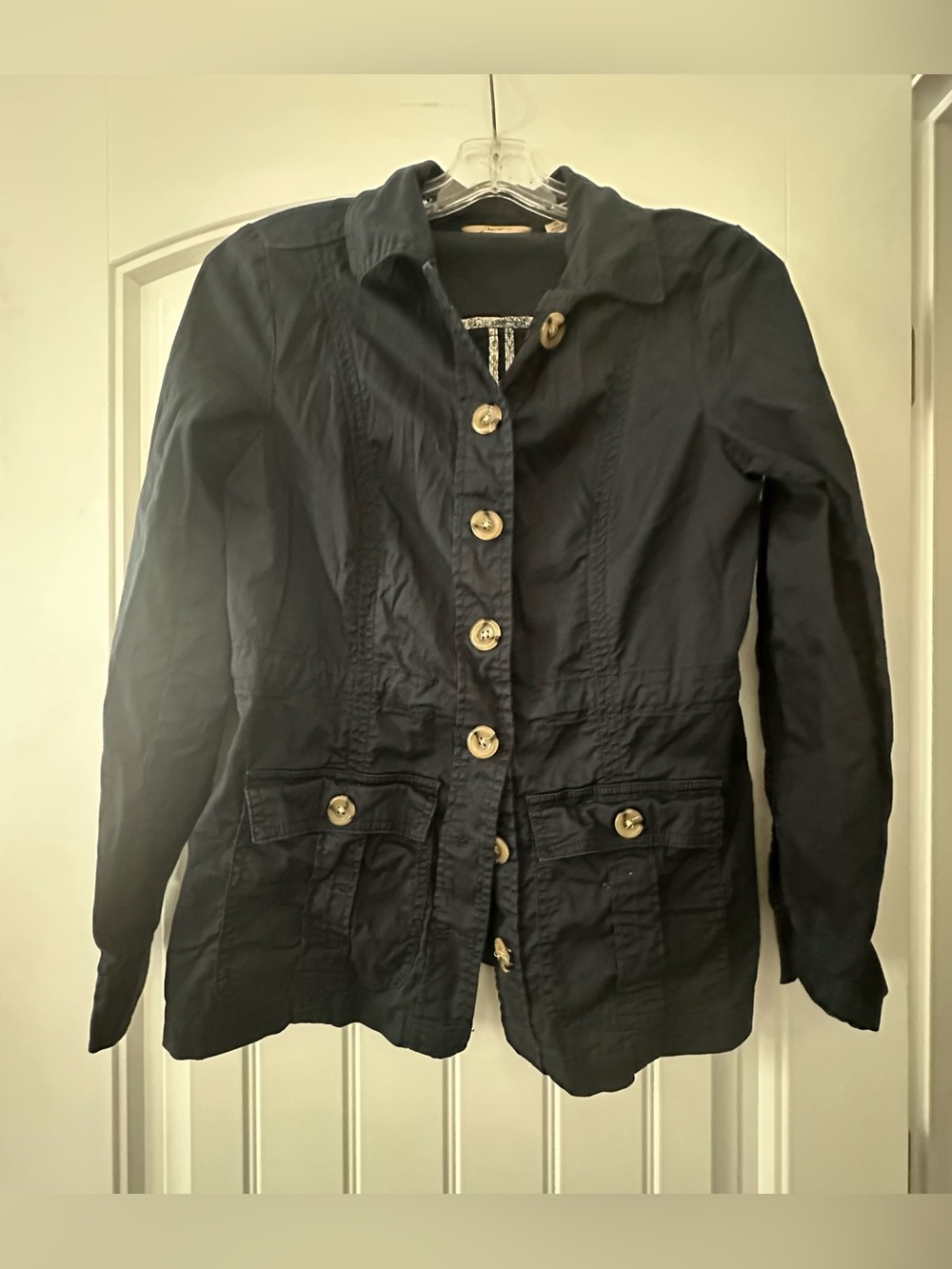 Motto Military Style Button Up Lightweight Jacket Size XS